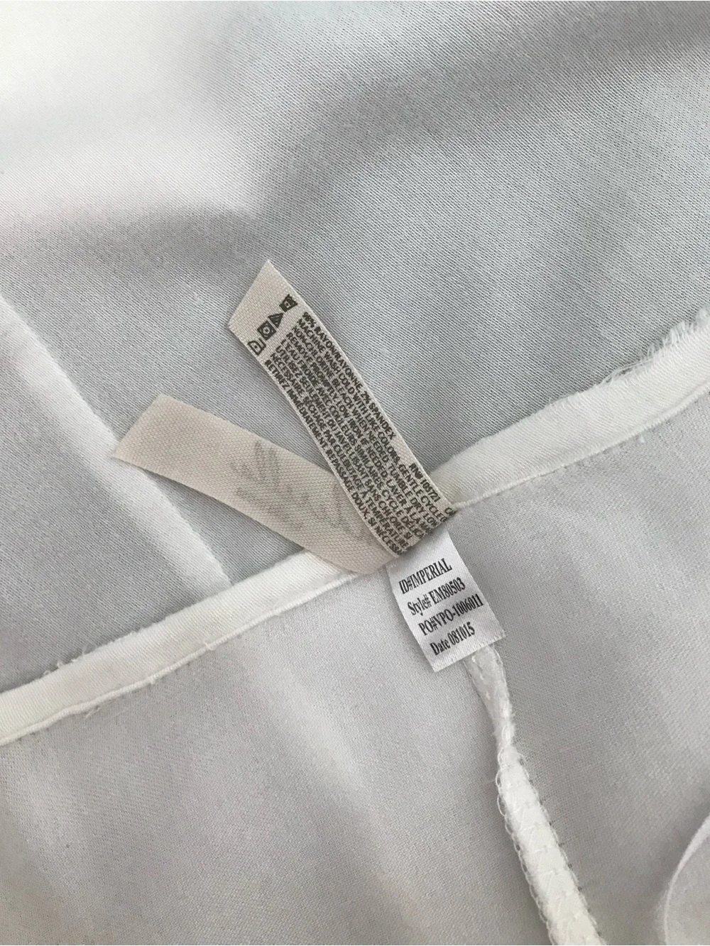 🔴 4/$15 Underella by Ella Moss Women’s S White Tan Kimono Robe with Crochet Trim